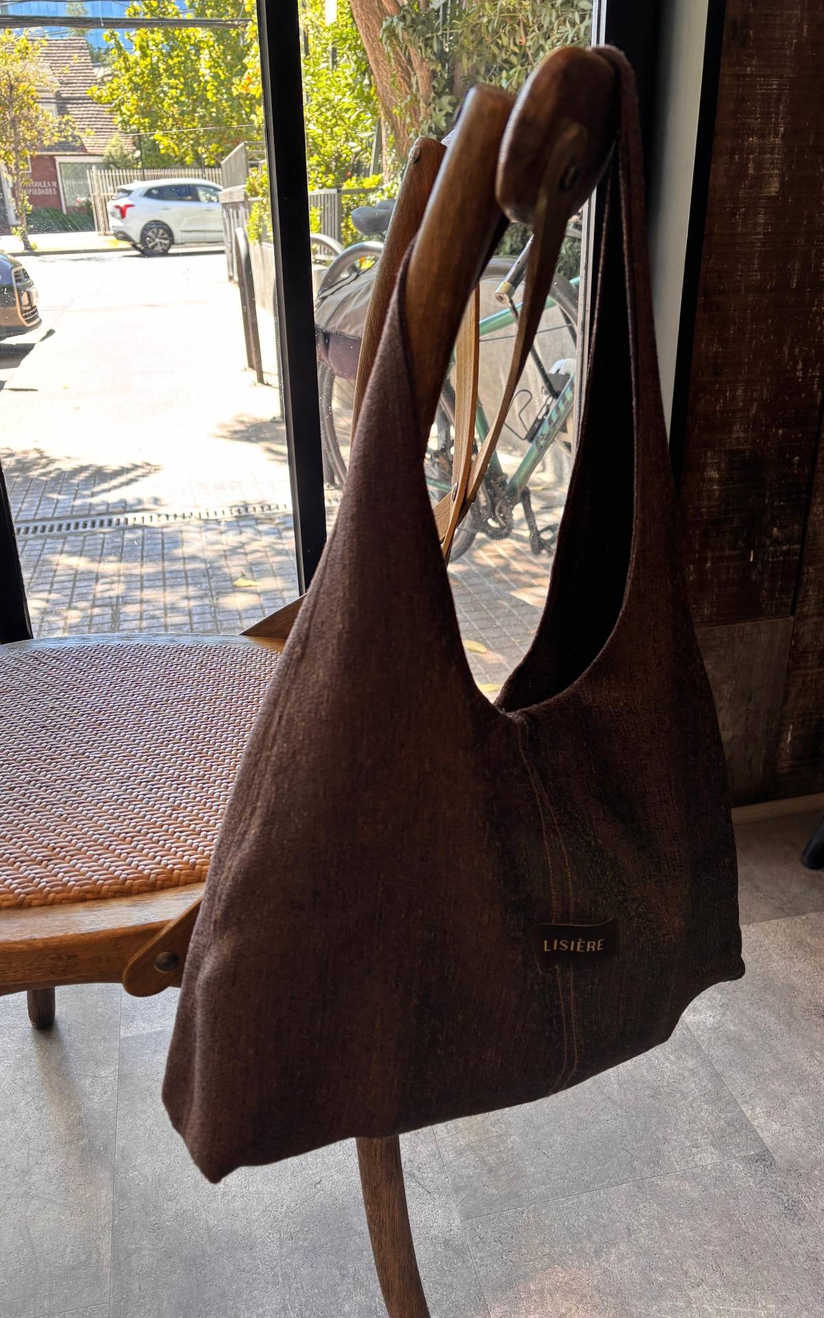 Bolso Hobo Lisière – Marrón Texturado (Upcycled) ✨ 1